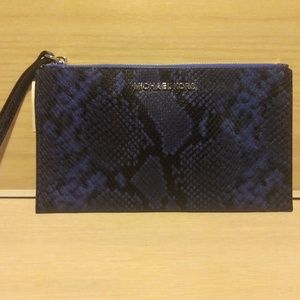 Michael Kors large zip clutch